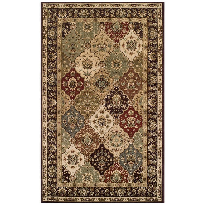 SUPERIOR Palmyra Auburn 8 ft. x 10 ft. Rectangle Ornamental Polypropylene Area Rug 8X10RUG-PALMYRA