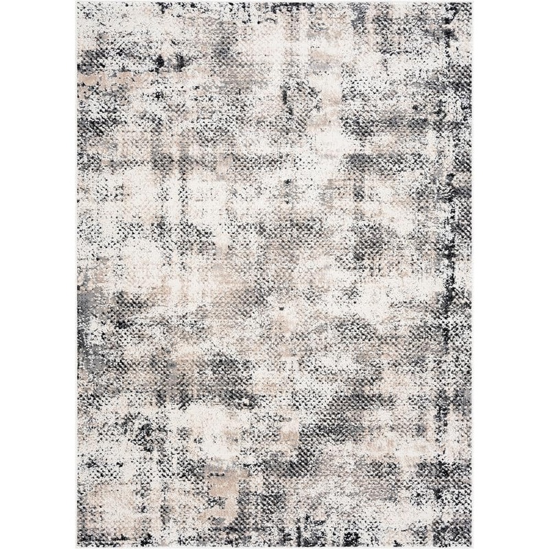 Tayse Rugs Alpha Beige 9 ft. x 12 ft. Abstract Indoor Area Rug ALH1321 9×12