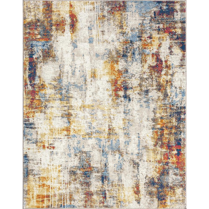 Tayse Rugs Chelsea Abstract Multi 5 ft. x 7 ft. Indoor Area Rug CHL1401 5×7