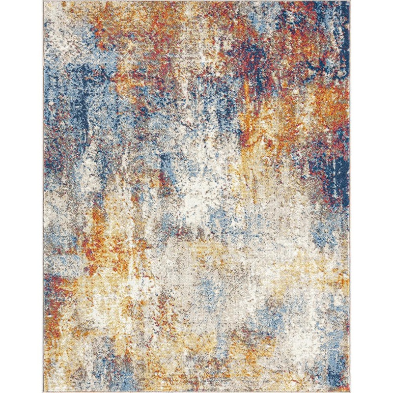 Tayse Rugs Chelsea Multi 9 ft. x 12 ft. Abstract Indoor Area Rug CHL1301 9×12