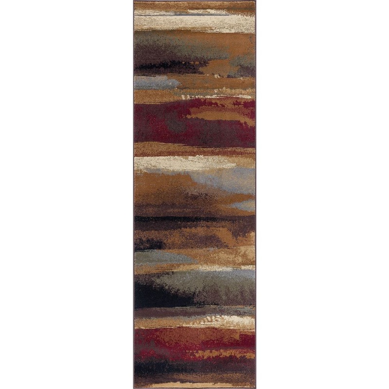 Tayse Rugs Festival Abstract Multi-Color 3 ft. x 10 ft. Indoor Runner Rug FST8900 3×10