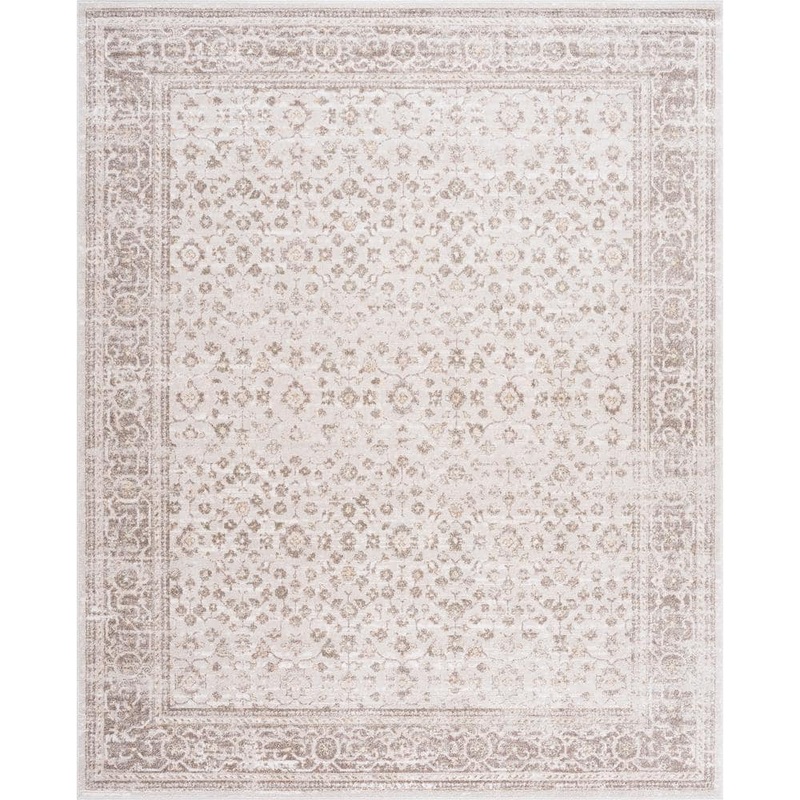 Tayse Rugs Magic Traditional Beige and Cream 8 ft. x 10 ft. Oriental Indoor Area Rug MGC1021 8×10