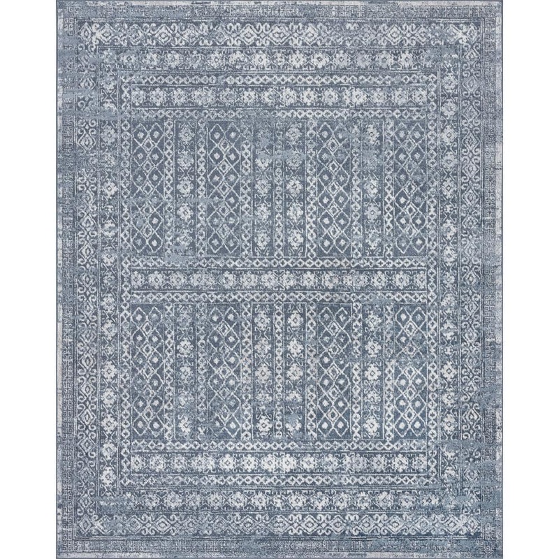 Tayse Rugs Nexus Persian Blue 8 ft. x 10 ft. Indoor Area Rug NEX1501 8×10