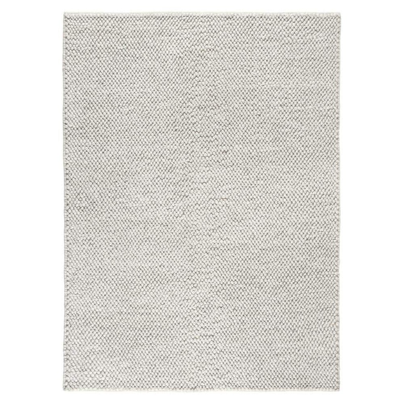 TOWN & COUNTRY LIVING Olea Bubble Texture Beige 5 ft. x 7 ft. 100% Wool Area Rug 2-05-150