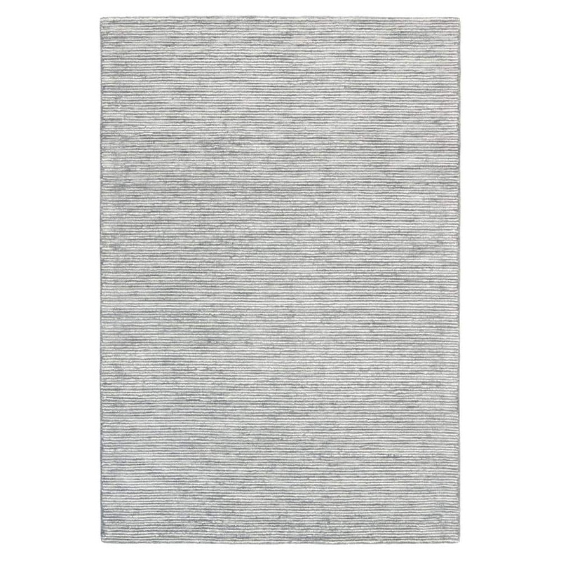 TOWN&COUNTRY LIVING Rita Hand Tufted Wool Ribbed Textured Blue 5 ft. x 7 ft. Area Rug 2-01-309