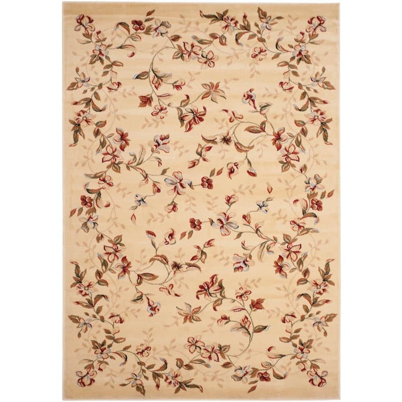 SAFAVIEH Lyndhurst Beige 5 ft. x 8 ft. Border Area Rug LNH325A-5