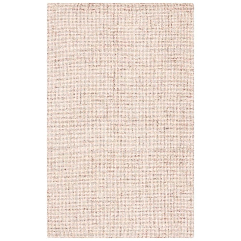 SAFAVIEH Martha Stewart Rust/Ivory 8 ft. x 10 ft. Solid Marled Area Rug MSR3366P-8