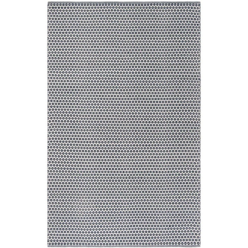 SAFAVIEH Montauk Blue/Ivory 5 ft. x 8 ft. Solid Area Rug MTK616N-5