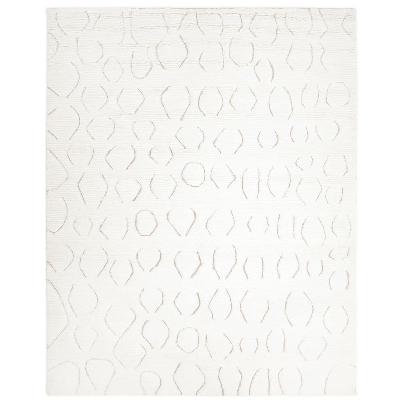 Solo Rugs Astoria Contemporary Ivory 9 ft. x 12 ft. Handmade Area Rug S3409-IVOR9x12
