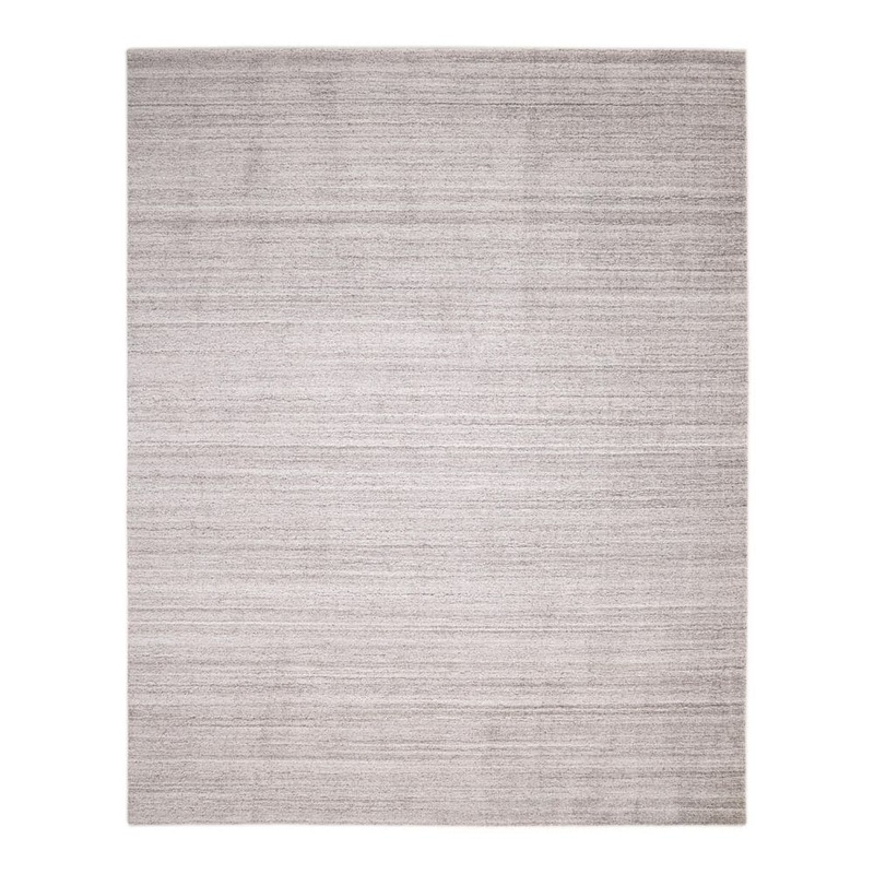 Solo Rugs Halsey Contemporary Solid Linen 5 ft. x 8 ft. Hand-Knotted Area Rug S1109-05000800-LINE