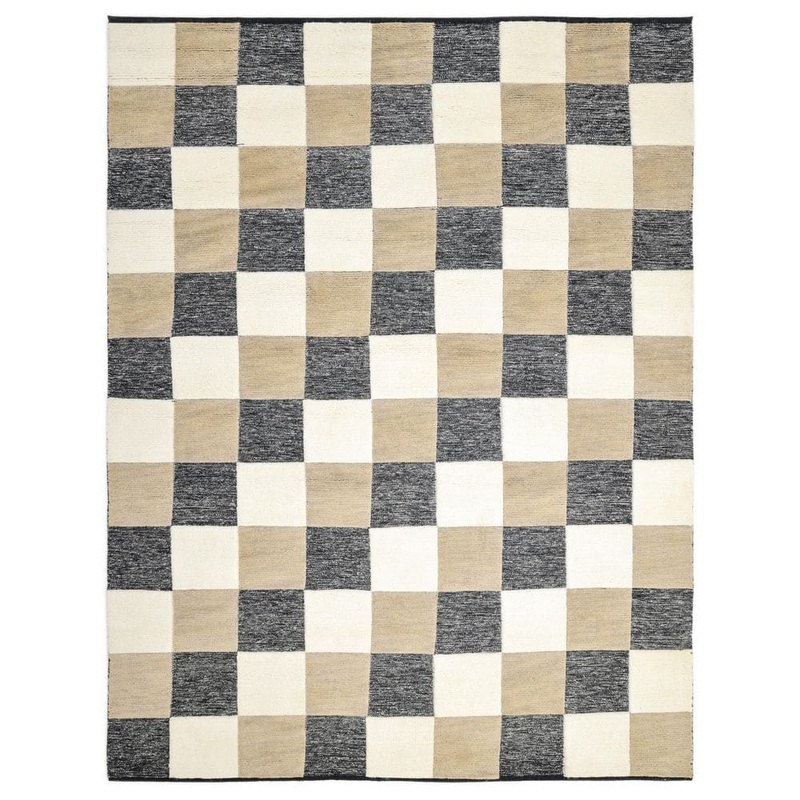 Solo Rugs Livingston Contemporary Brown 5 ft. x 8 ft. Handmade Area Rug S3408-CAME5x8