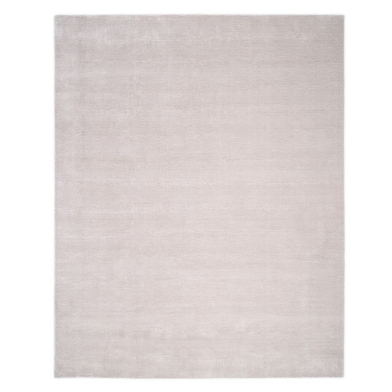 Solo Rugs Lodhi Contemporary Solid Mist 8 ft. x 10 ft. Hand-Knotted Area Rug S1106-08001000-MIST