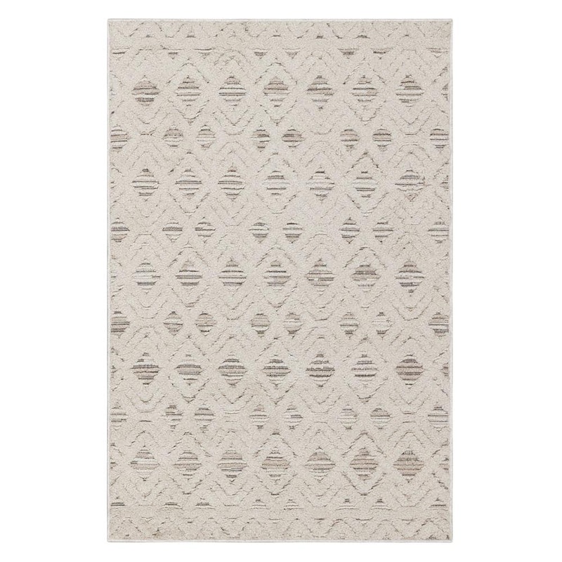 StyleWell Ashcroft Cream/Beige 2 ft. 7 in. x 3 ft. 11 in. Geometric Indoor Area Rug 965181