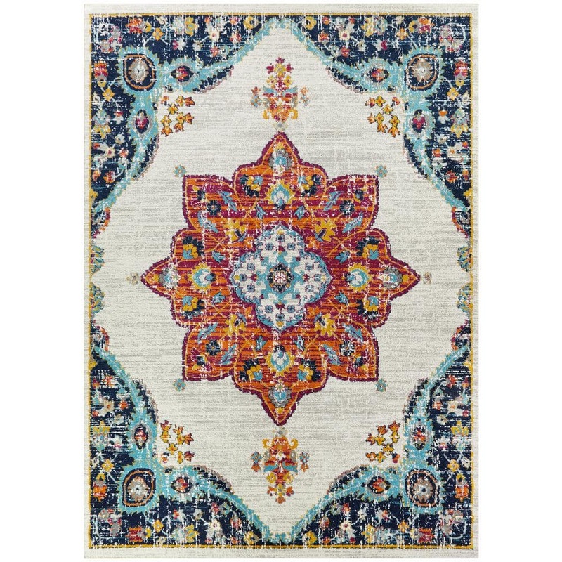 StyleWell Aurora . x Doormat 2 ft. x 3 ft. Medallion Area Rug 3006886