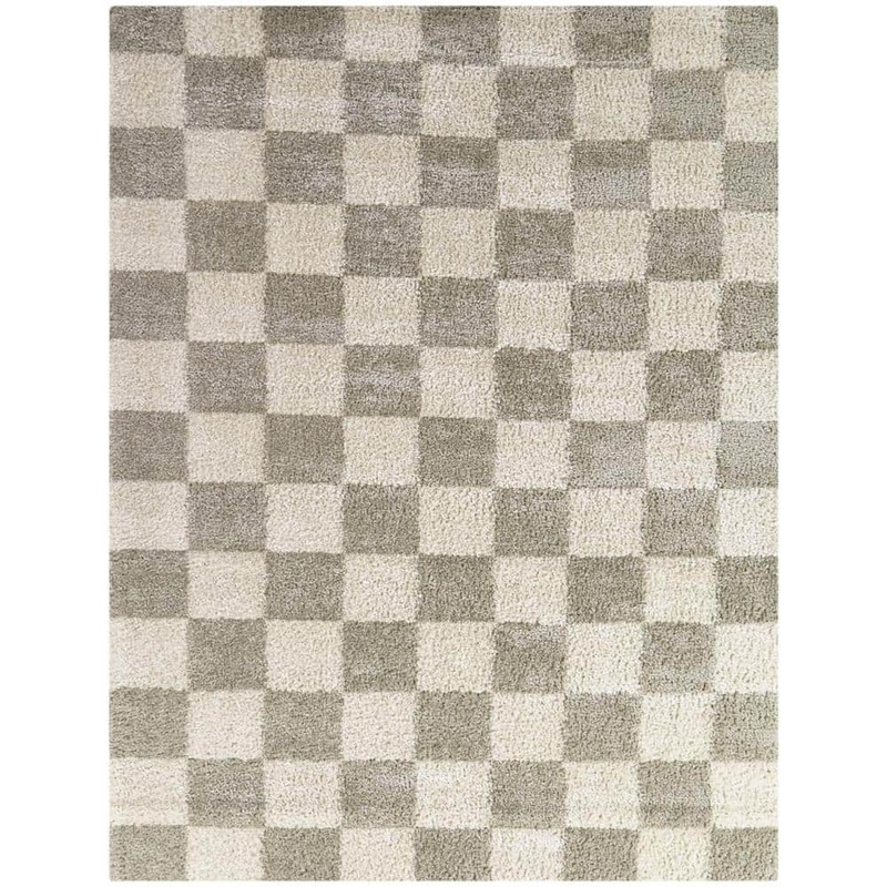 StyleWell Harley Beige 5 ft. 3 in. x 7 ft. Checkered Area Rug 3123459