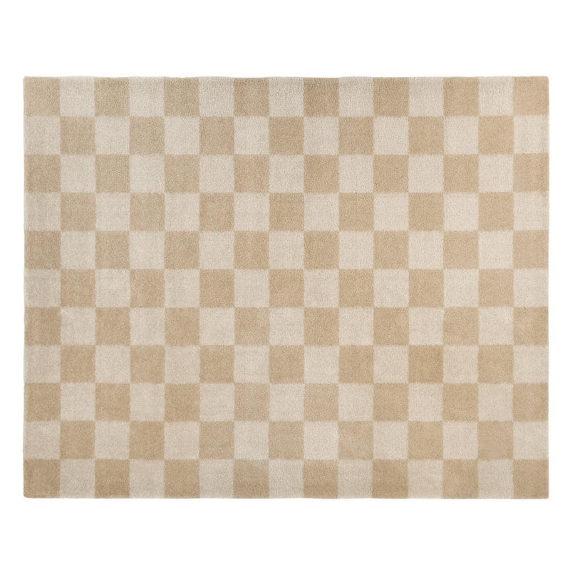 StyleWell Harley Cream 4 ft. 4 in. x 6 ft. Checkered Area Rug 3123451