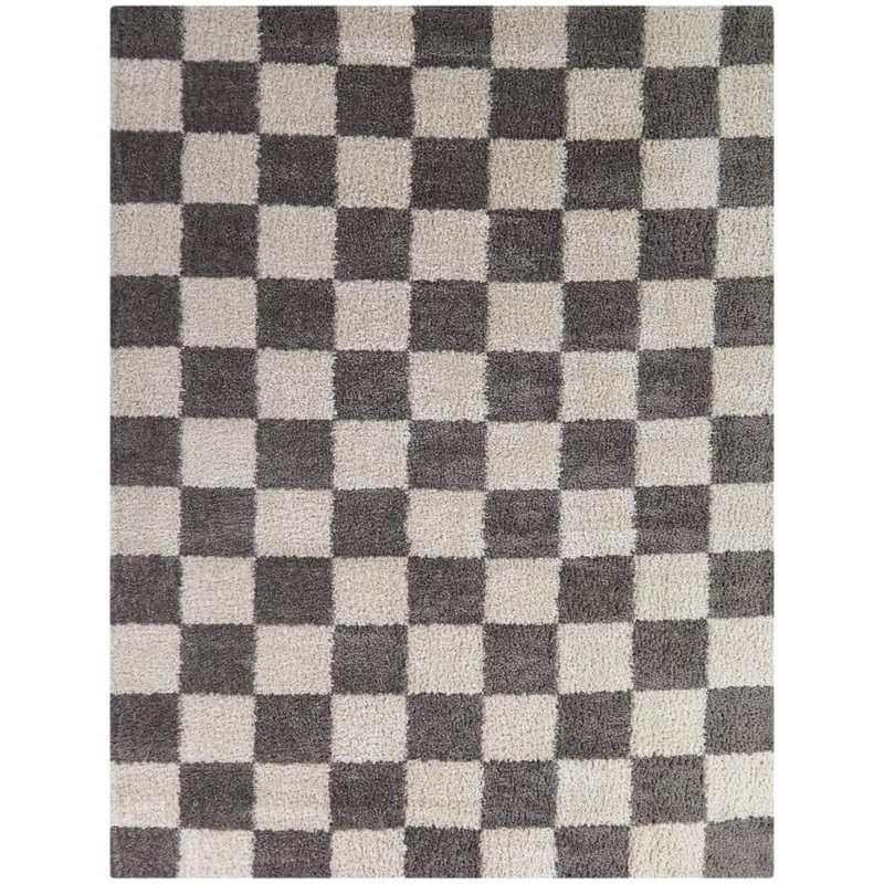 StyleWell Harley Gray 5 ft. 3 in. x 7 ft. Checkered Area Rug 3123466