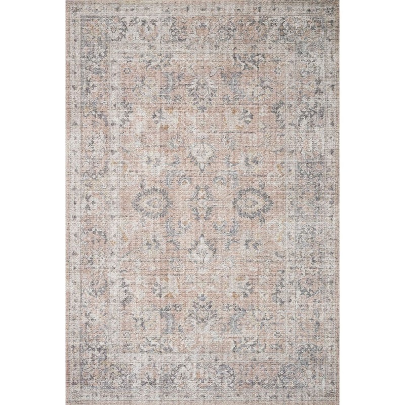 StyleWell Natalie Grey Blush 8 Ft. x 10 Ft. Shabby Chic Distressed Printed Area Rug HDSKY01BHGY7696