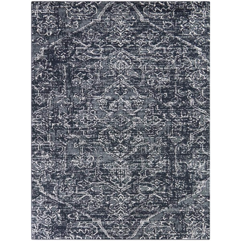 StyleWell Rosehill Blue 6 ft. x 9 ft. Traditional Area Rug 3136400