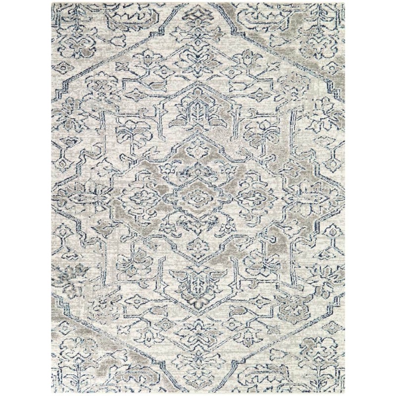 StyleWell Rosehill Gray 4 ft. x 6 ft. Traditional Area Rug 3136414