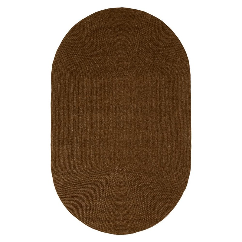 SUPERIOR Braided Cocoa 8′ x 10′ Reversible Indoor/Outdoor Area Rug 8X10ORUG-BRAIDED-POLY-CC