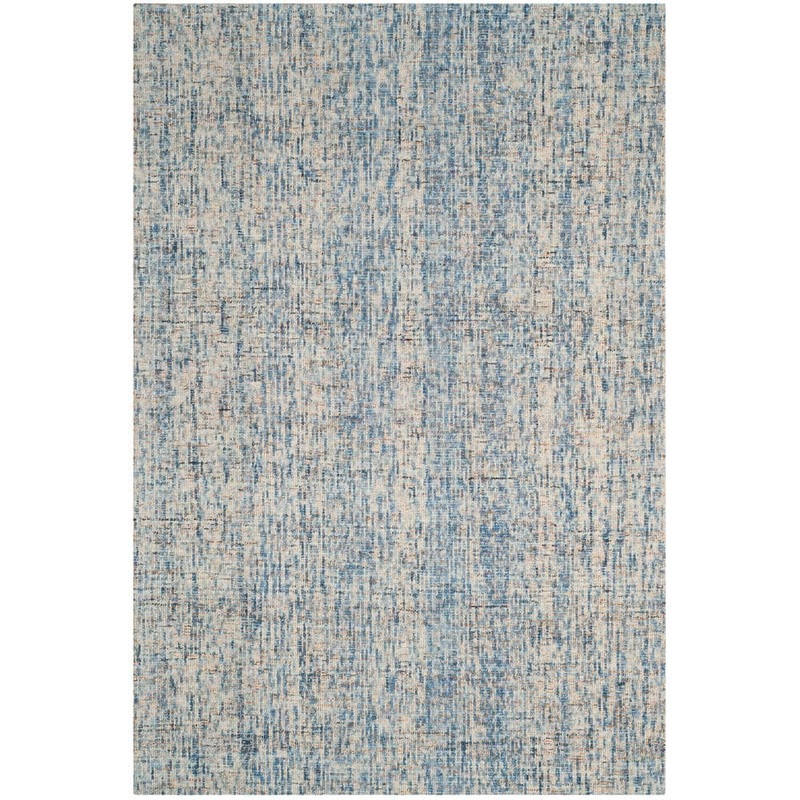 SAFAVIEH Abstract Dark Blue/Rust 5 ft. x 8 ft. Solid Area Rug ABT468C-5