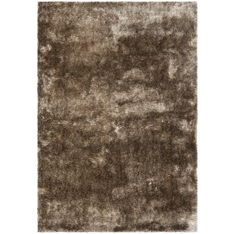 SAFAVIEH Paris Shag Sable 6 ft. x 9 ft. Solid Area Rug SG511-9292-6