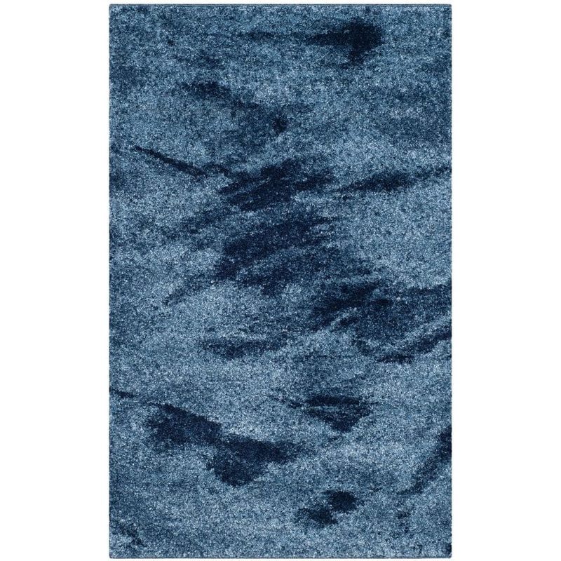 SAFAVIEH Retro Light Blue/Blue Doormat 3 ft. x 4 ft. Gradient Area Rug RET2891-6065-24