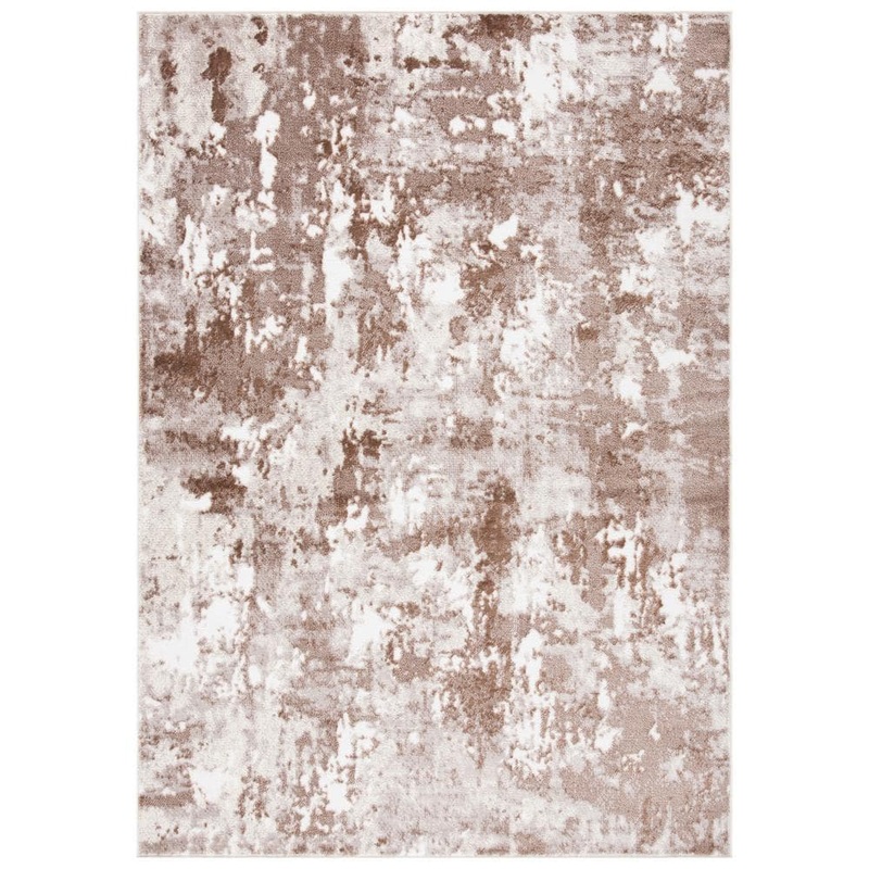 SAFAVIEH Skyler Gray/Brown 5 ft. x 8 ft. Abstract Distressed Area Rug SKY562B-5