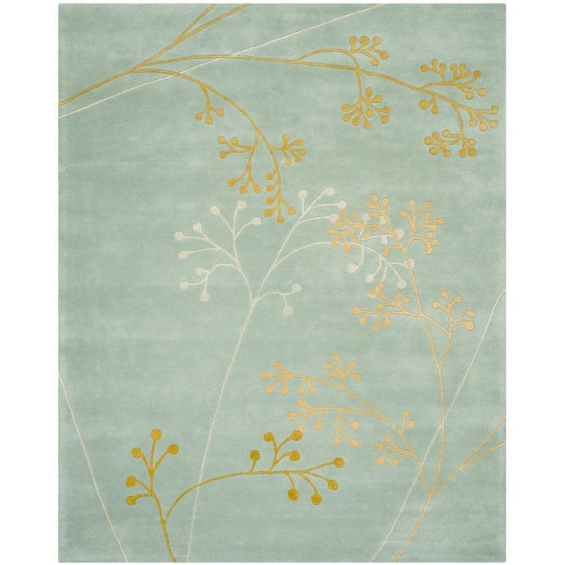 SAFAVIEH Soho Light Blue 8 ft. x 10 ft. Antique Floral Area Rug SOH305A-8