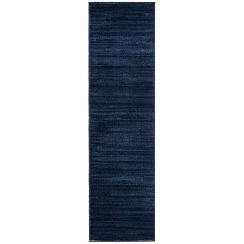 SAFAVIEH Vision Navy 2 ft. x 8 ft. Solid Runner Rug VSN606N-28