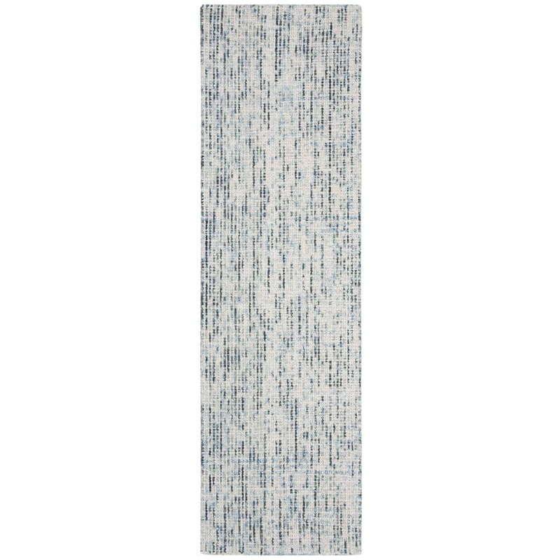 SAFAVIEH Abstract Blue/Charcoal 2 ft. x 10 ft. Speckled Runner Rug ABT468B-210