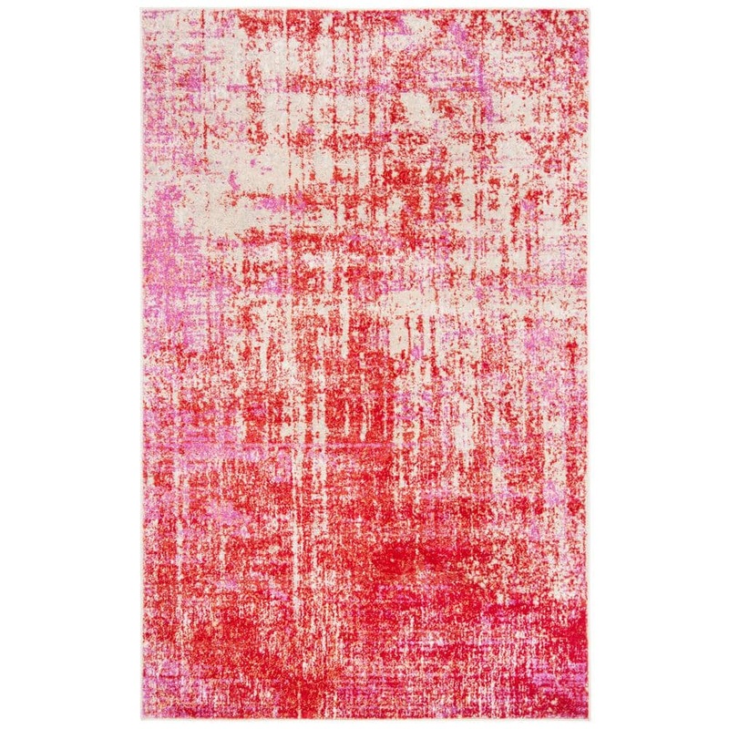 SAFAVIEH Adirondack Red/Gold 4 ft. x 6 ft. Abstract Area Rug ADR207R-4