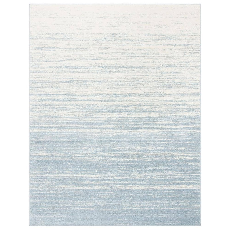 SAFAVIEH Adirondack Slate/Cream 12 ft. x 18 ft. Solid Color Striped Area Rug ADR113T-1218