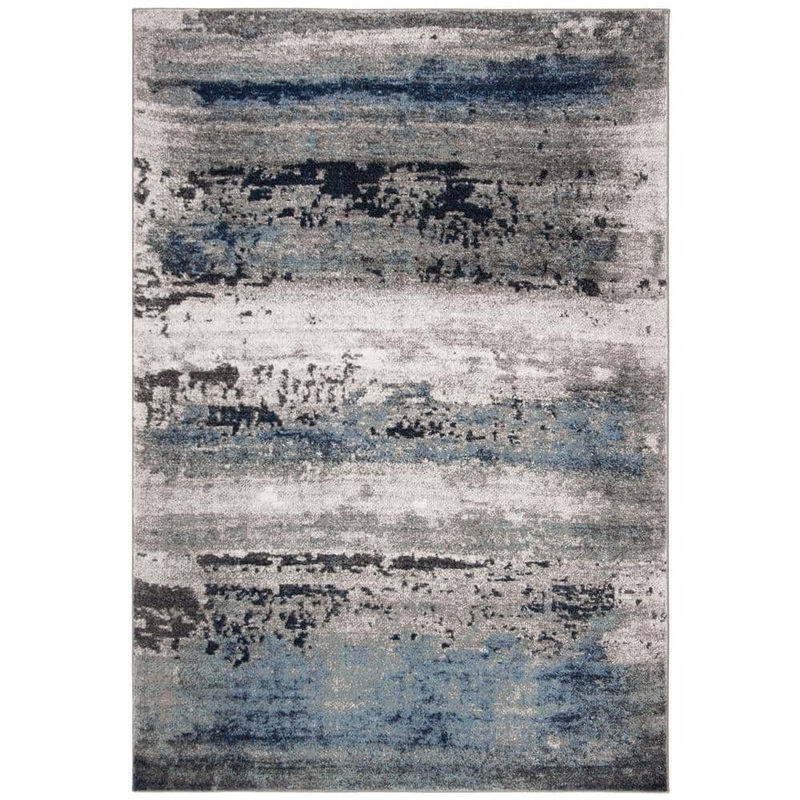 SAFAVIEH Galaxy Gray/Ivory 5 ft. x 8 ft. Abstract Area Rug GAL119F-5