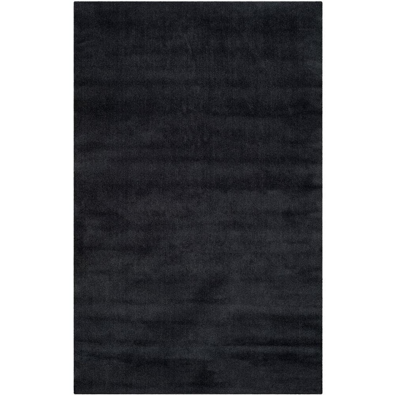 SAFAVIEH Himalaya Black Doormat 2 ft. x 3 ft. Solid Area Rug HIM610C-2