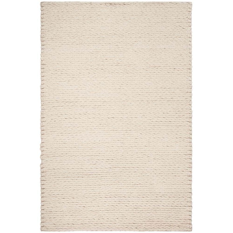 SAFAVIEH Natura Ivory 5 ft. x 8 ft. Solid Gradient Area Rug NAT802A-5