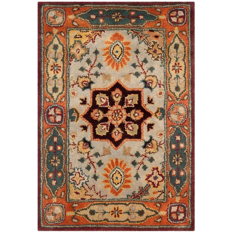 SAFAVIEH Persian Legend Red/Rust Doormat 2 ft. x 3 ft. Border Area Rug PL812A-2