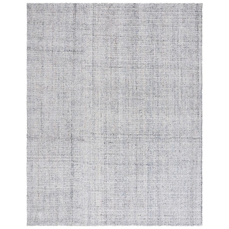 SAFAVIEH Abstract Light Gray 8 ft. x 10 ft. Plaid Marle Area Rug ABT497F-8