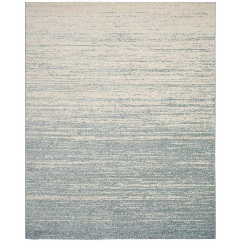 SAFAVIEH Adirondack Slate/Cream 8 ft. x 10 ft. Solid Area Rug ADR113T-8