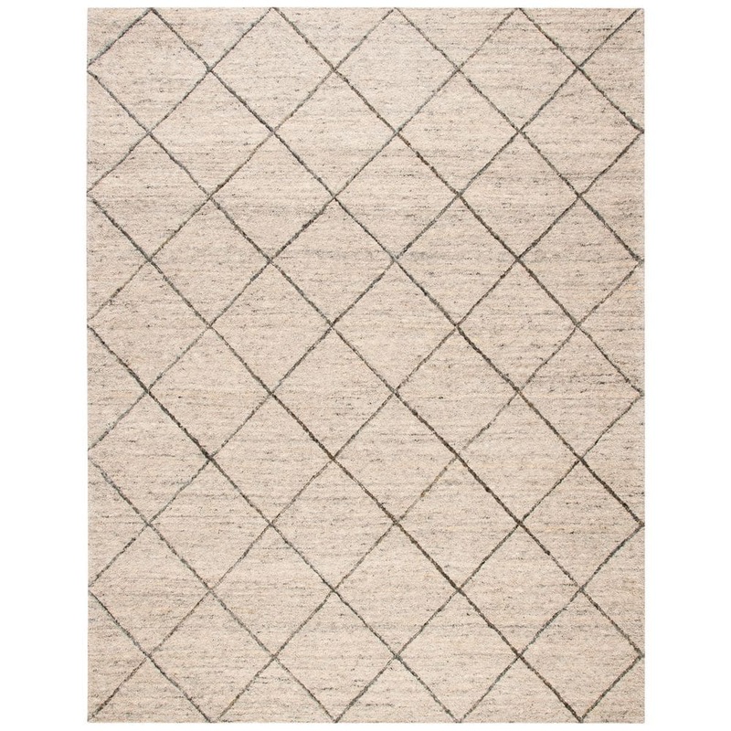 SAFAVIEH Himalaya Ivory 9 ft. x 12 ft. Geometric Trellis Area Rug HIM423A-9