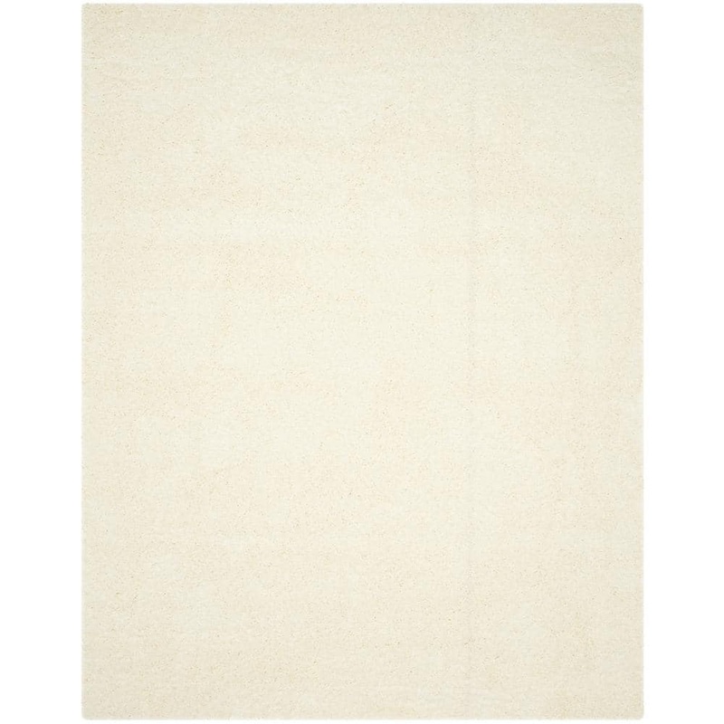 SAFAVIEH Laguna Shag Ivory 8 ft. x 10 ft. Solid Area Rug SGL303A-8