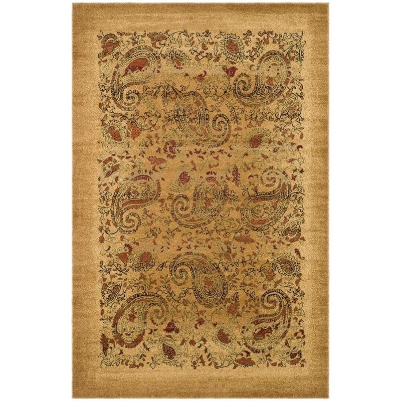 SAFAVIEH Lyndhurst Beige/Multi 6 ft. x 9 ft. Border Area Rug LNH224A-6