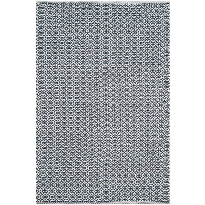 SAFAVIEH Montauk Ivory/Navy 4 ft. x 6 ft. Multi-Point Geometric Diamonds Area Rug MTK717H-4