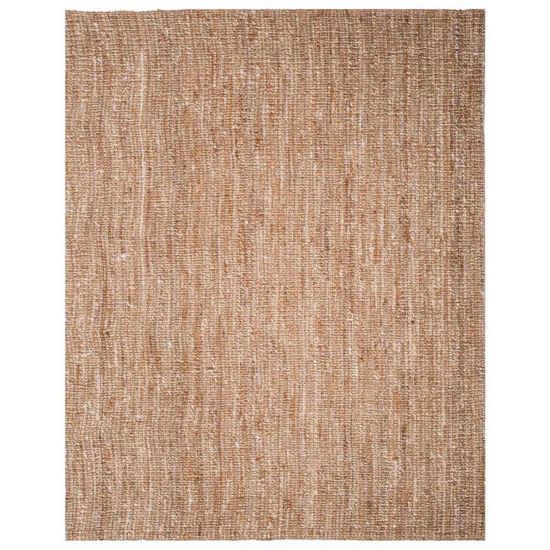 SAFAVIEH Natural Fiber Beige/Ivory 8 ft. x 10 ft. Solid Area Rug NF447N-8