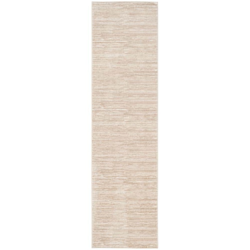 SAFAVIEH Vision Cream 2 ft. x 8 ft. Solid Runner Rug VSN606F-28