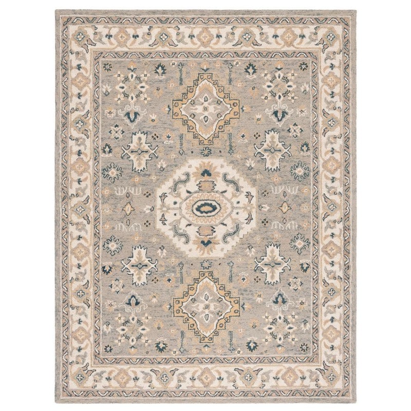 SAFAVIEH Aspen Moss/Ivory 11 ft. x 15 ft. Border Area Rug APN601W-1115