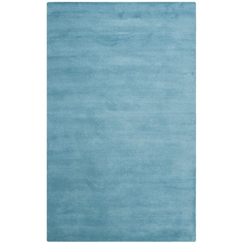 SAFAVIEH Himalaya Blue Doormat 2 ft. x 3 ft. Gradient Solid Area Rug HIM610D-2