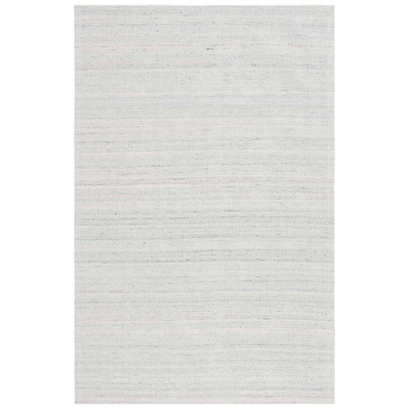 SAFAVIEH Martha Stewart Light Blue/Ivory 5 ft. x 8 ft. Monochrome Diamond Area Rug MSR9675J-5