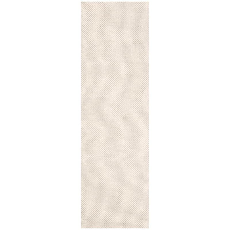 SAFAVIEH Natura Ivory 2 ft. x 14 ft. Striped Solid Color Gradient Runner Rug NAT801A-214